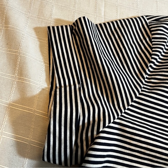 Lauren Ralph Lauren Navy and White Striped Shirt Dress Monogram Pocket Medium - Picture 5 of 7